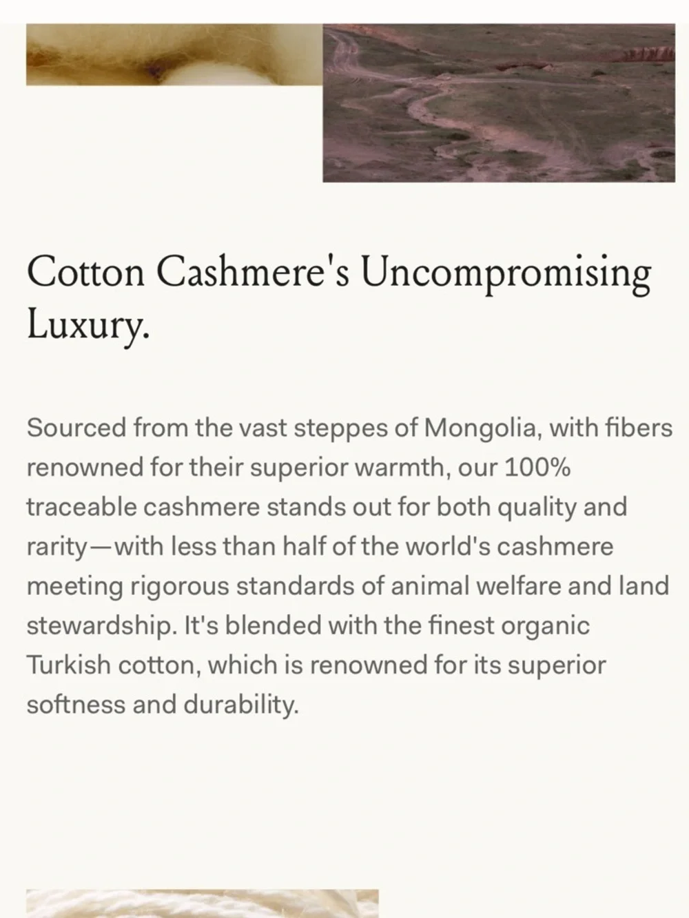 Boll & Branch Elysian Organic Cotton Cashmere Duvet Cover Full Queen Cream  NWOT